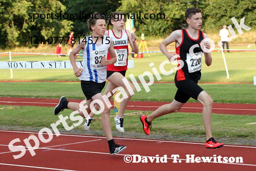 800 metres, 2021 North East Grand Prix 6, Monkton, Wednesday, August 4th. Photo: David T. Hewitson/Sports for All Pics
